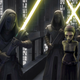 Cool sabers that feel a little Darth Maul inspired.